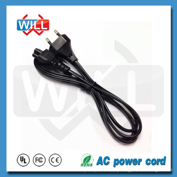 2Pin Euro AC Power Cord H03VVH2 - F 2x0.75mm2